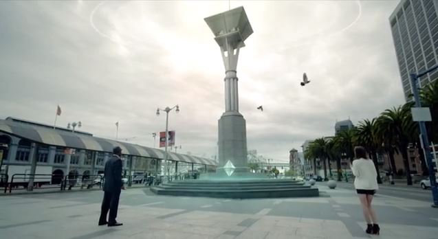 Shot uit de trailer van de Ingress game